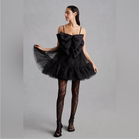 Anthropologie Hutch Take A Bow Mini Dress- 6 - Picture 1 of 10